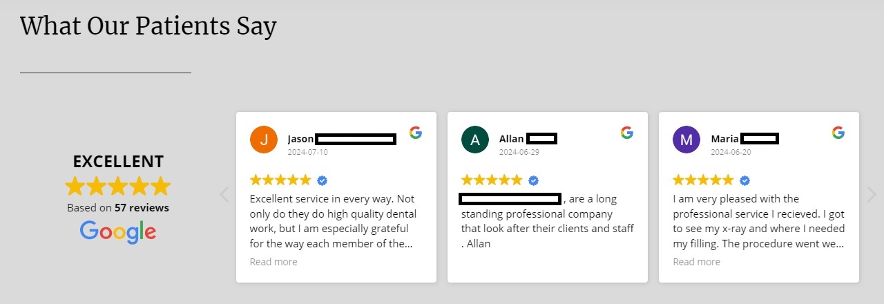 My First Assignment for a Dental Practice SEO - SEO Newbies - Google Reviews
