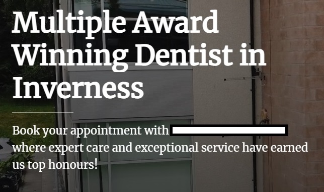My First Assignment for a Dental Practice SEO - SEO Newbies - H1 tag